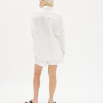 White cotton Chiara button-up shirt - classic relaxed fit