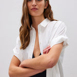 The Chiara Short Sleeve Shirt - White - Apparel