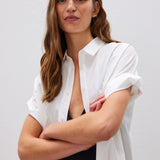 The Chiara Short Sleeve Shirt - White - Apparel