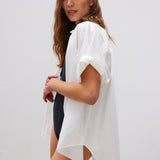 The Chiara Short Sleeve Shirt - White - Apparel