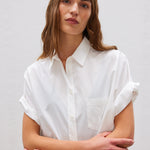 The Chiara Short Sleeve Shirt - White - Apparel