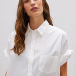 The Chiara Short Sleeve Shirt - White - Apparel