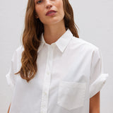 The Chiara Short Sleeve Shirt - White - Apparel