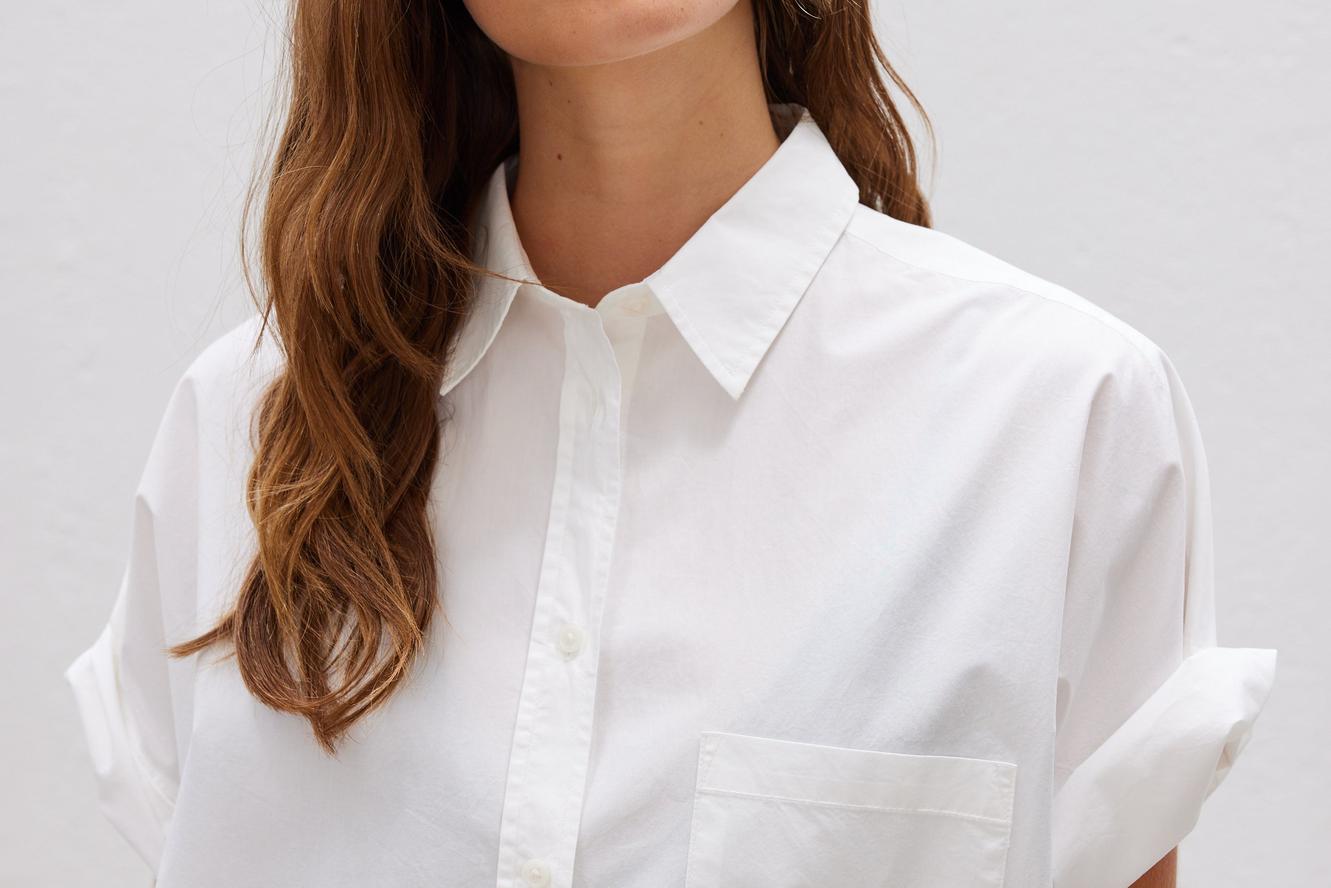 The Chiara Short Sleeve Shirt - White - Apparel