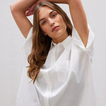 The Chiara Short Sleeve Shirt - White - Apparel