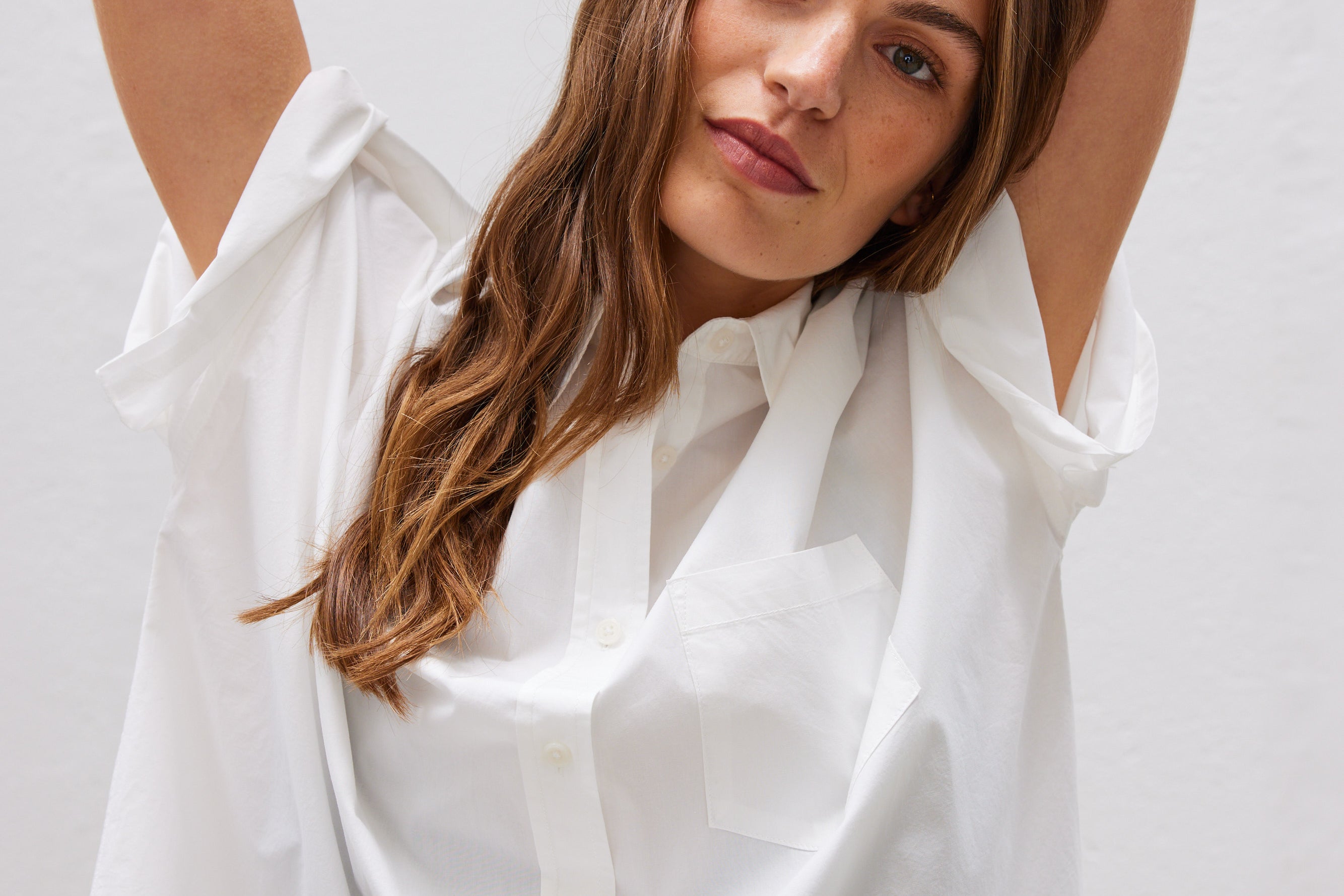 The Chiara Short Sleeve Shirt - White - Apparel