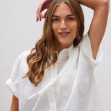 The Chiara Short Sleeve Shirt - White - Apparel
