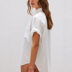 The Chiara Short Sleeve Shirt - White - Apparel