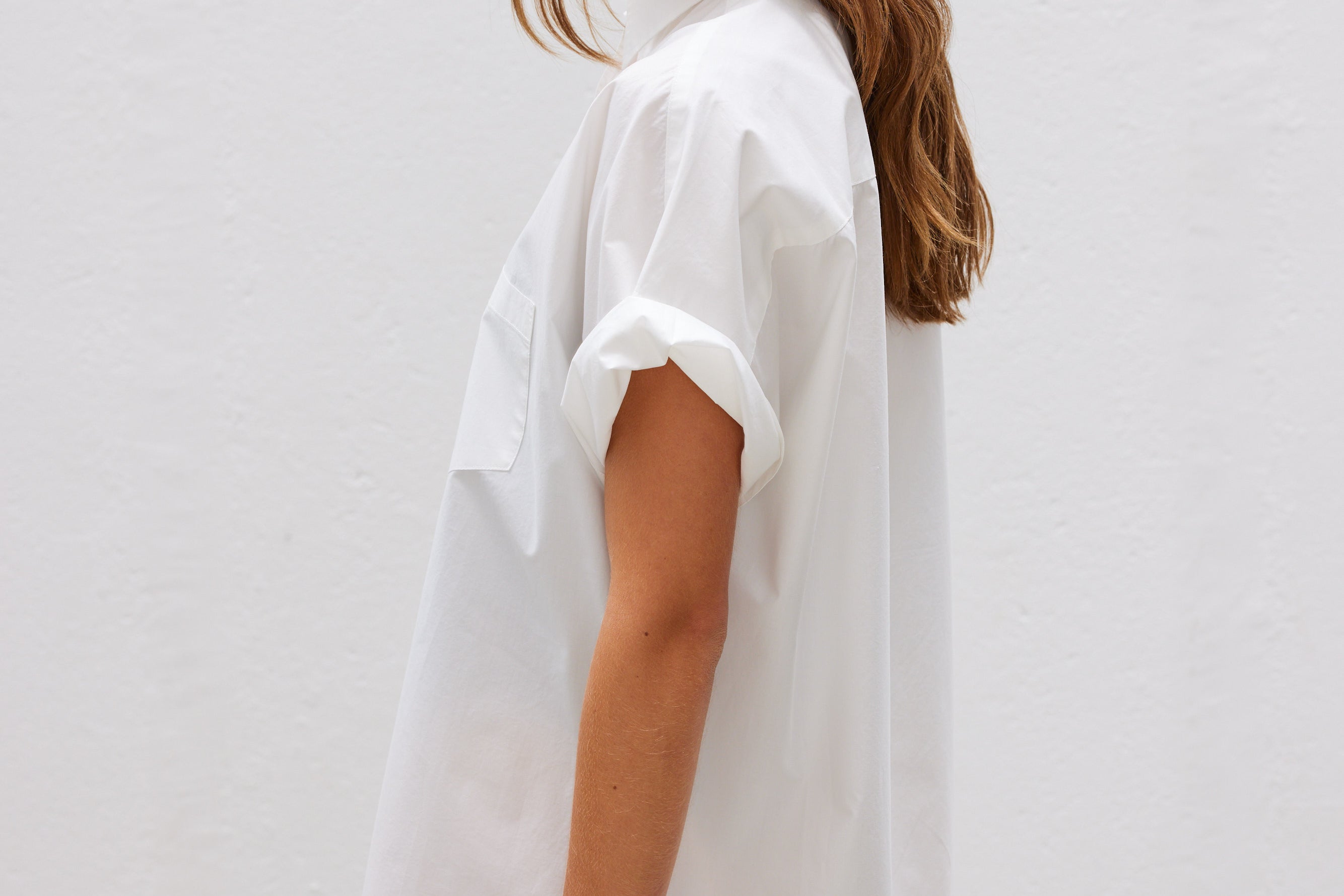 The Chiara Short Sleeve Shirt - White - Apparel