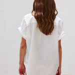 The Chiara Short Sleeve Shirt - White - Apparel