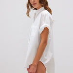 The Chiara Short Sleeve Shirt - White - Apparel