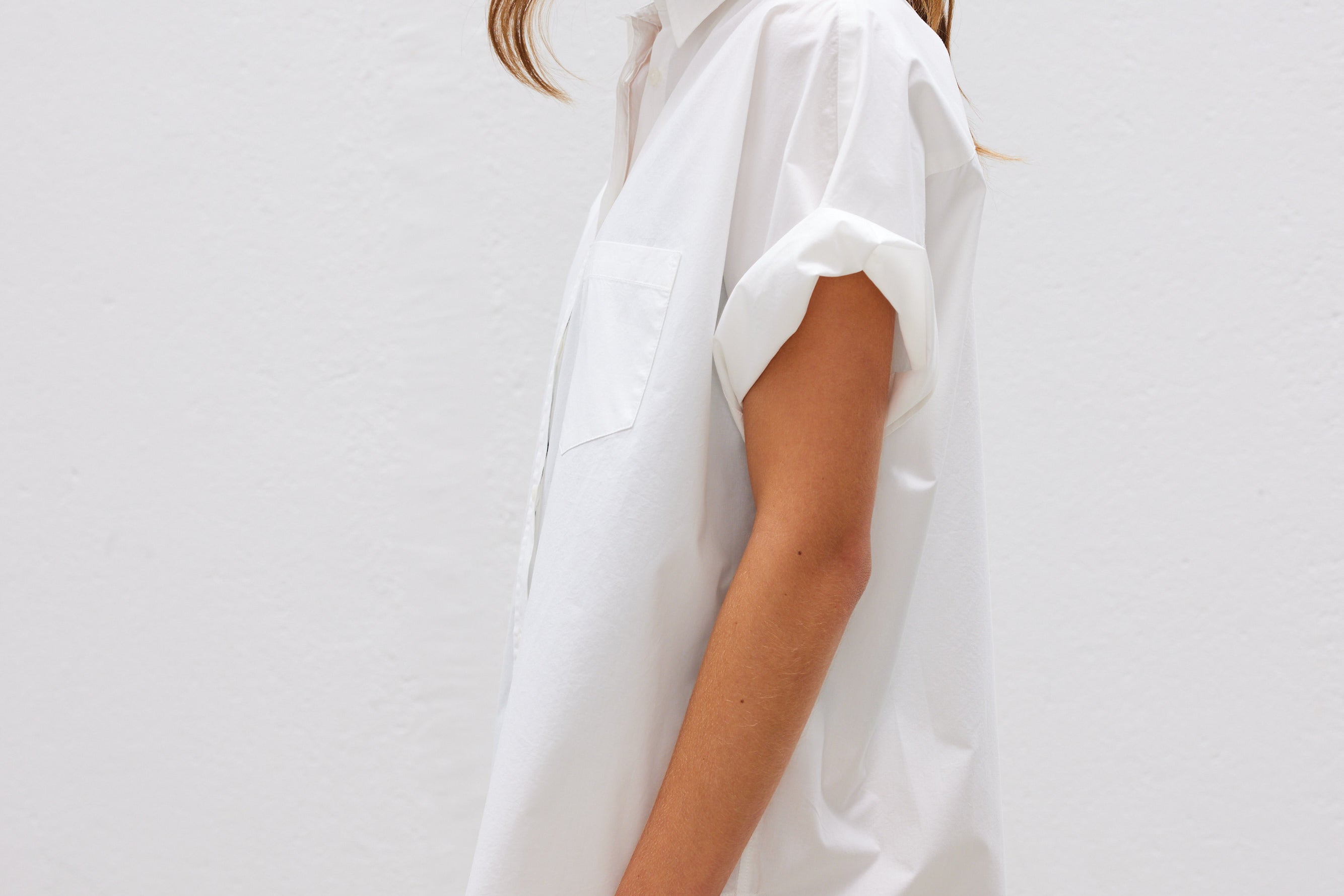 The Chiara Short Sleeve Shirt - White - Apparel