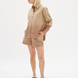 The Dip Dyed Chiara Shorts - Wholegrain - Apparel