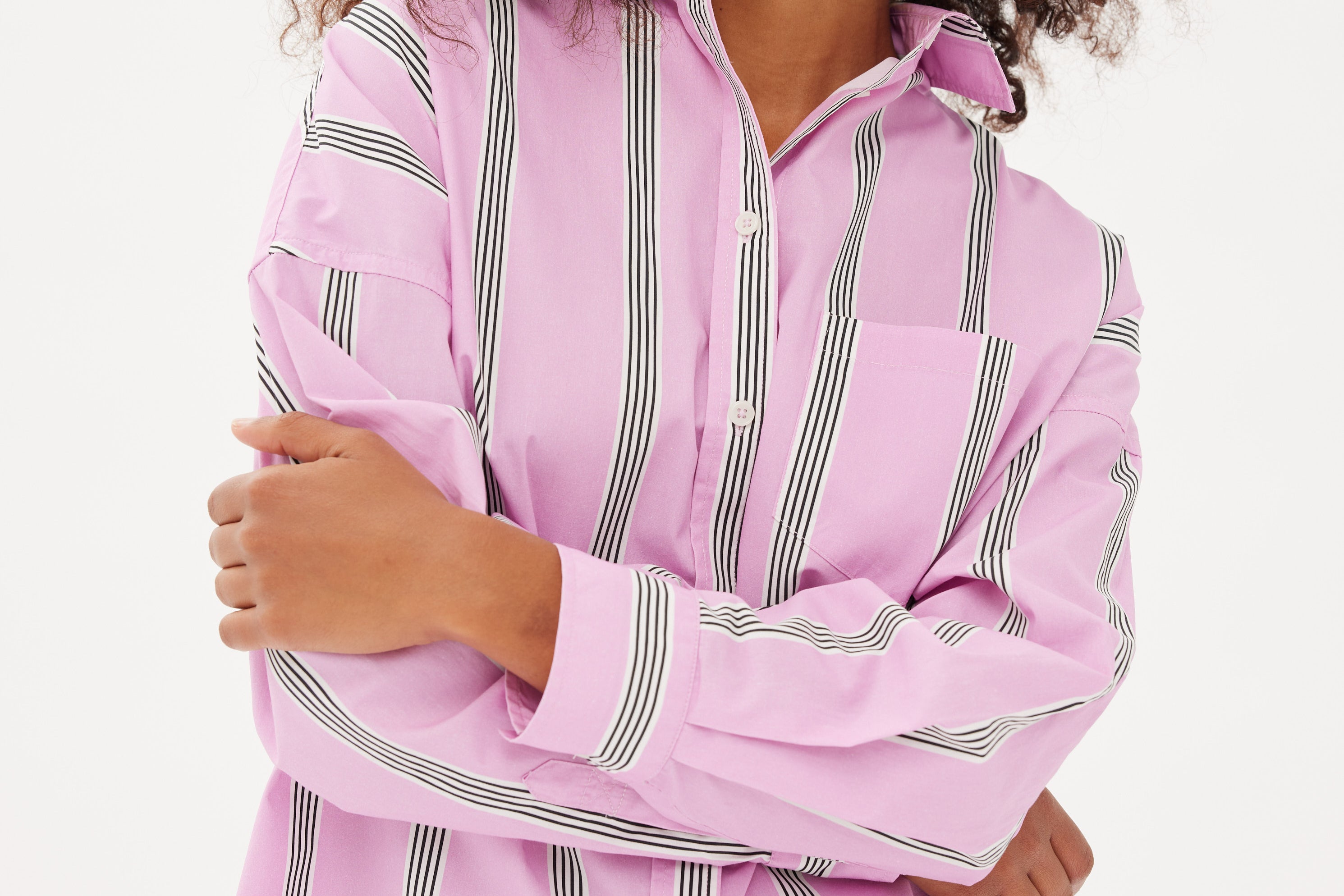Chiara Shorts - Striped Pink/White/Black - Apparel