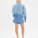 The Dip Dyed Chiara Shorts - Powder Blue - Apparel