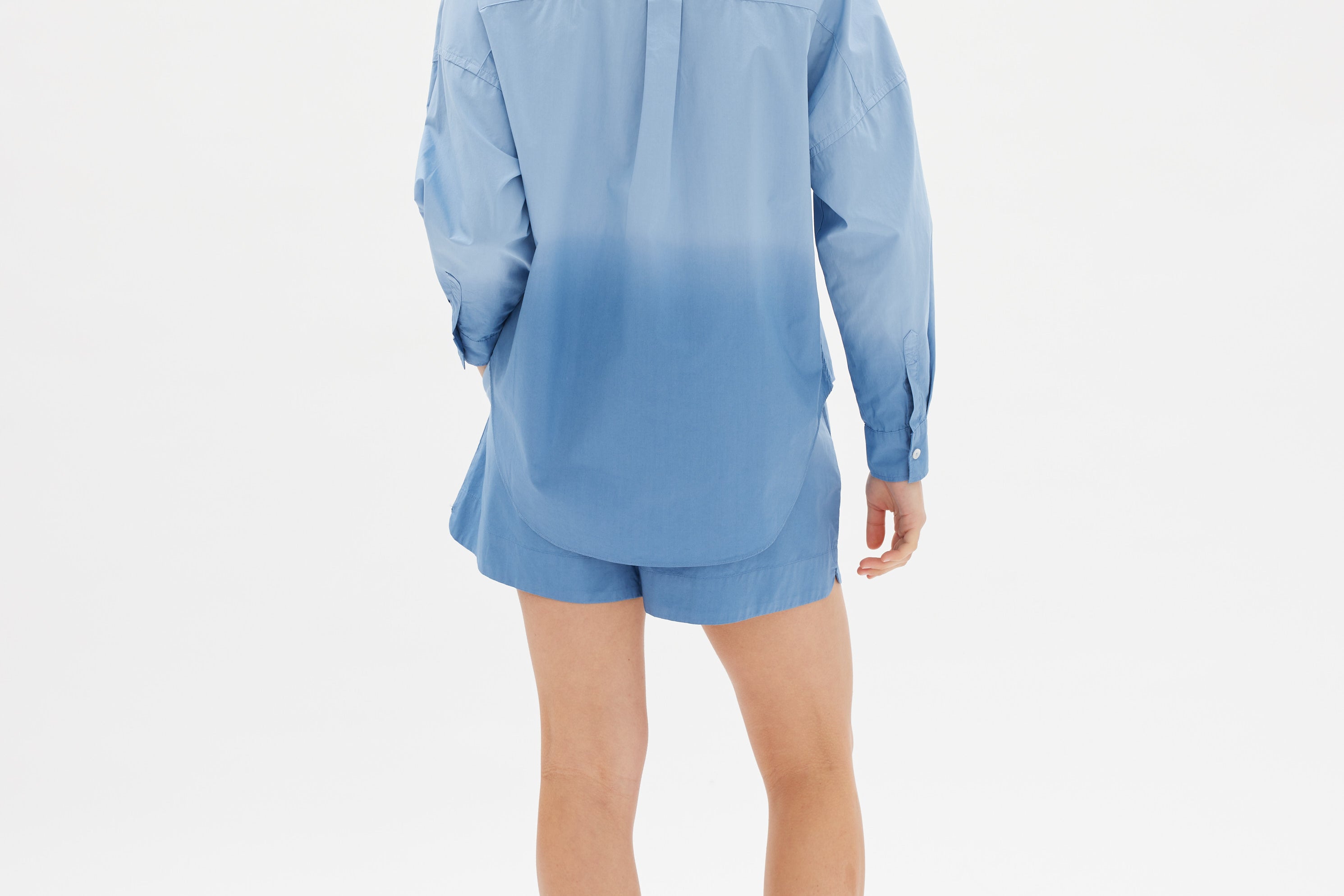 The Dip Dyed Chiara Shorts - Powder Blue - Apparel