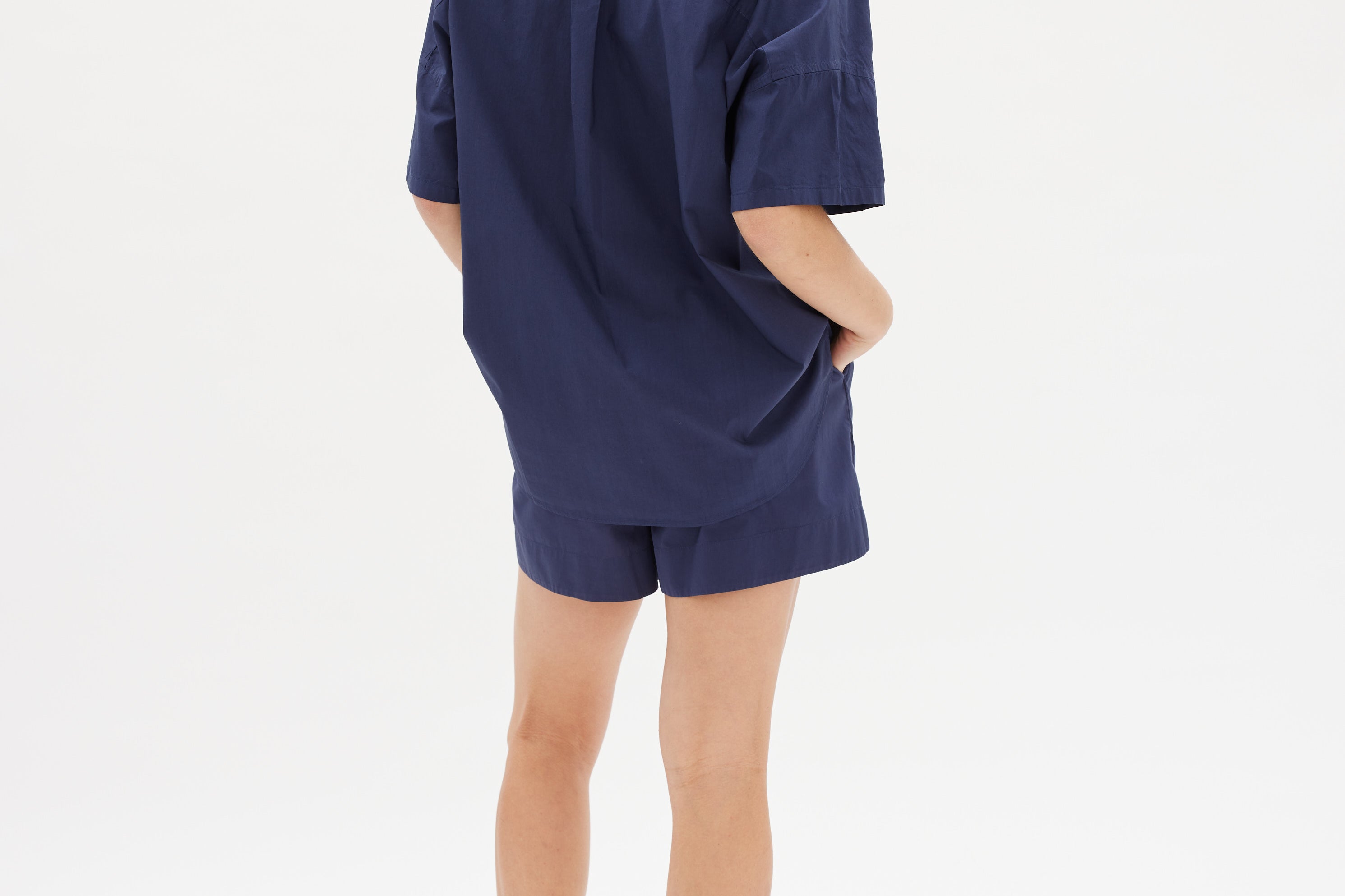 The Chiara Short Sleeve Shirt - Navy - Apparel