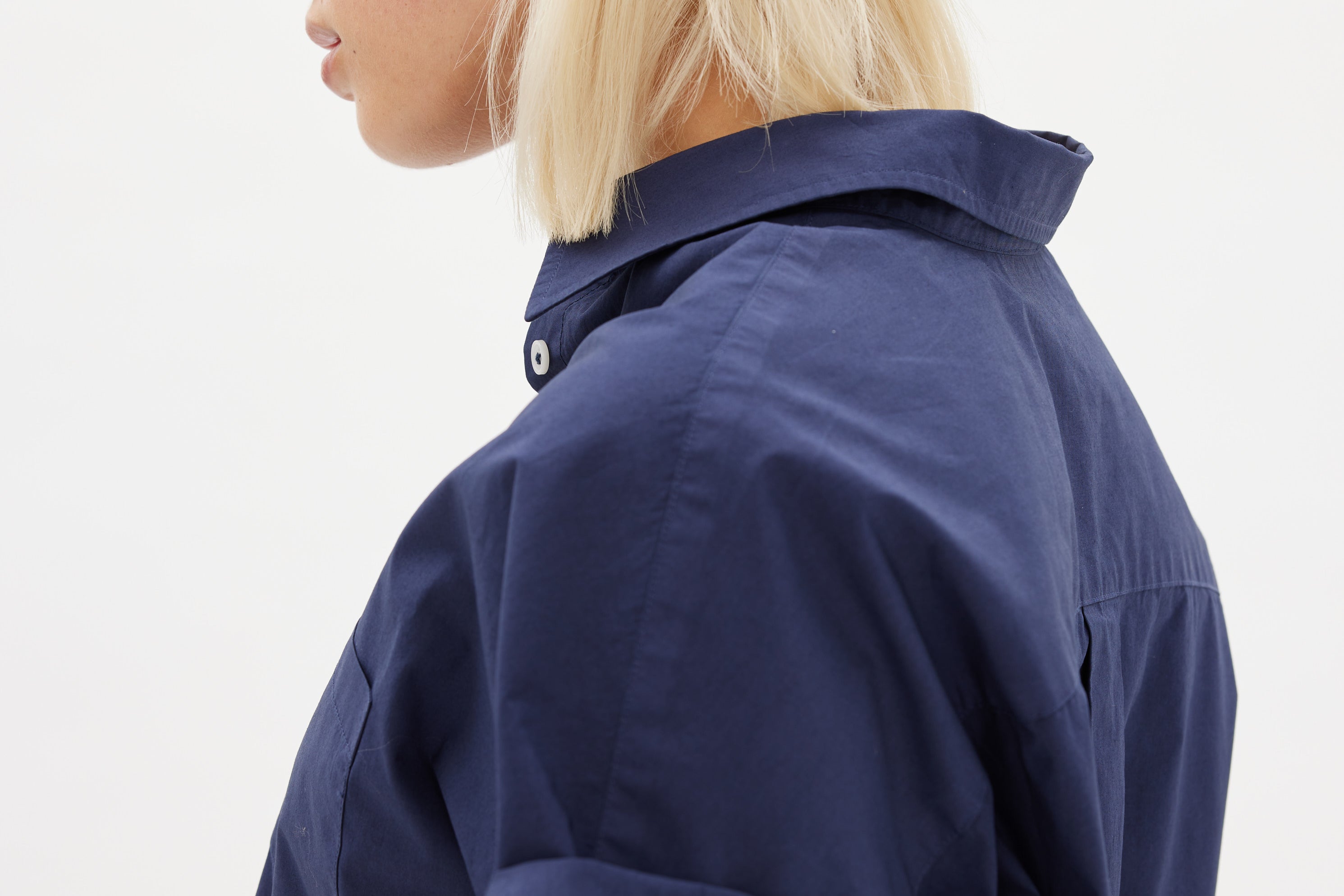 The Chiara Short Sleeve Shirt - Navy - Apparel