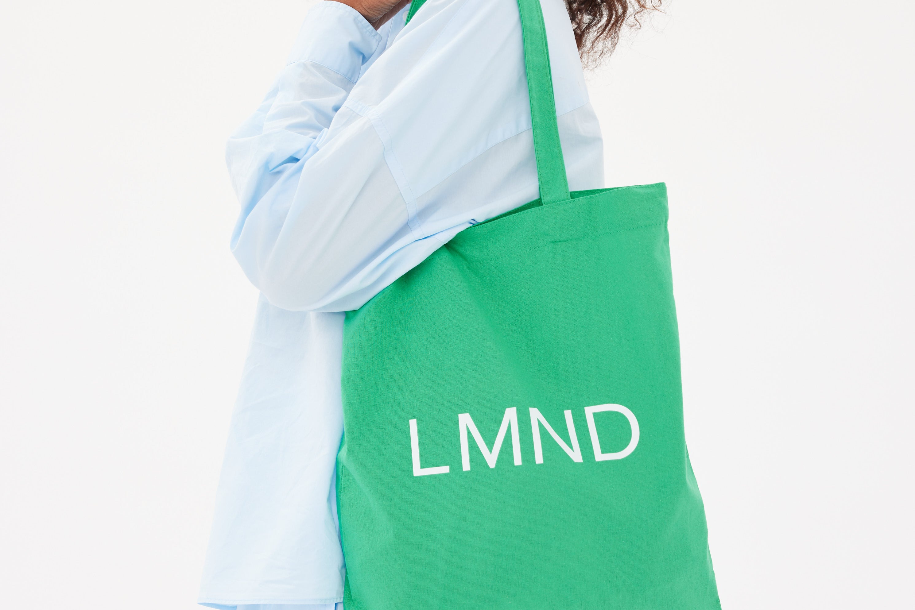 The LMND Cotton tote - Verde - Verde - Accessories