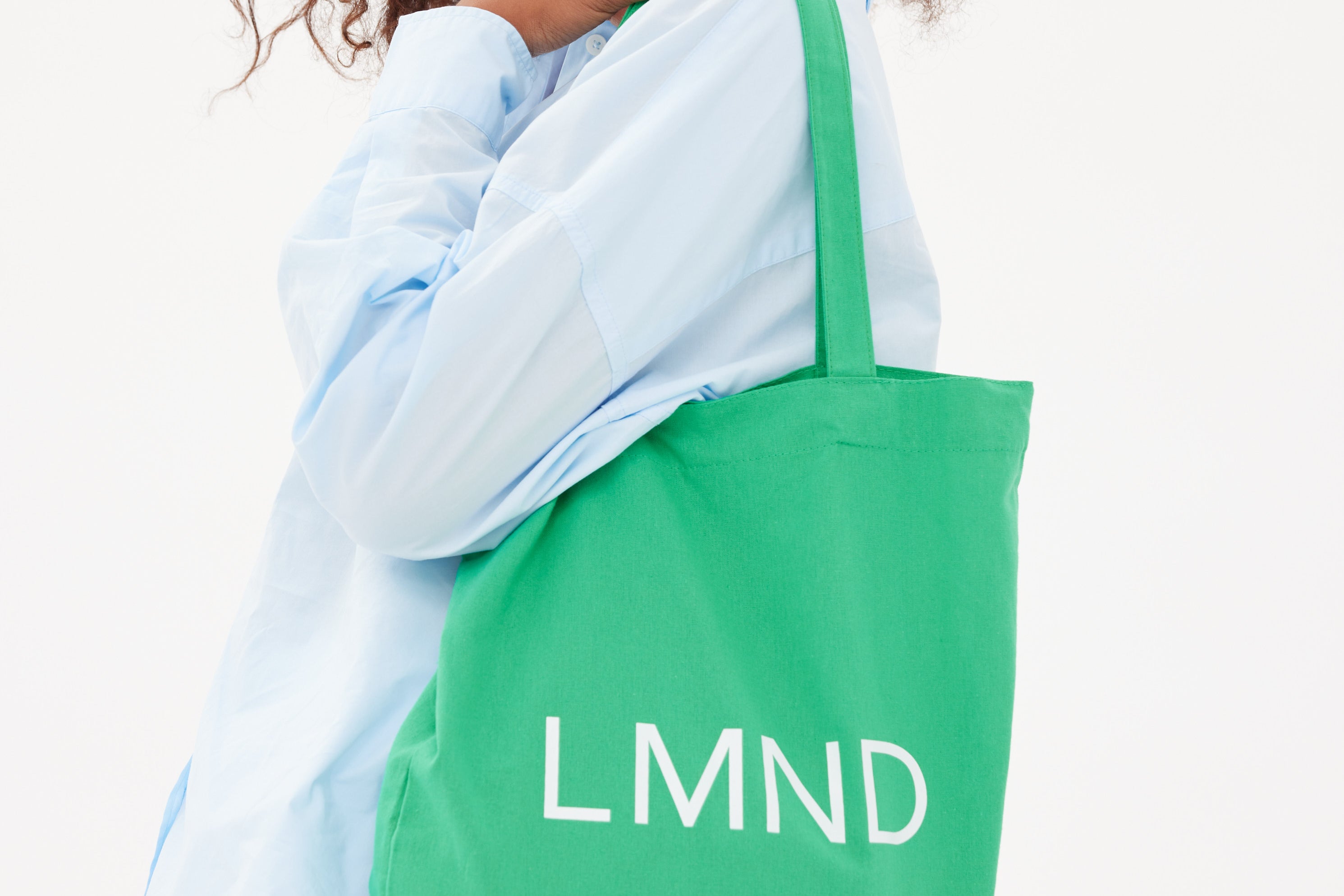 The LMND Cotton tote - Verde - Verde - Accessories