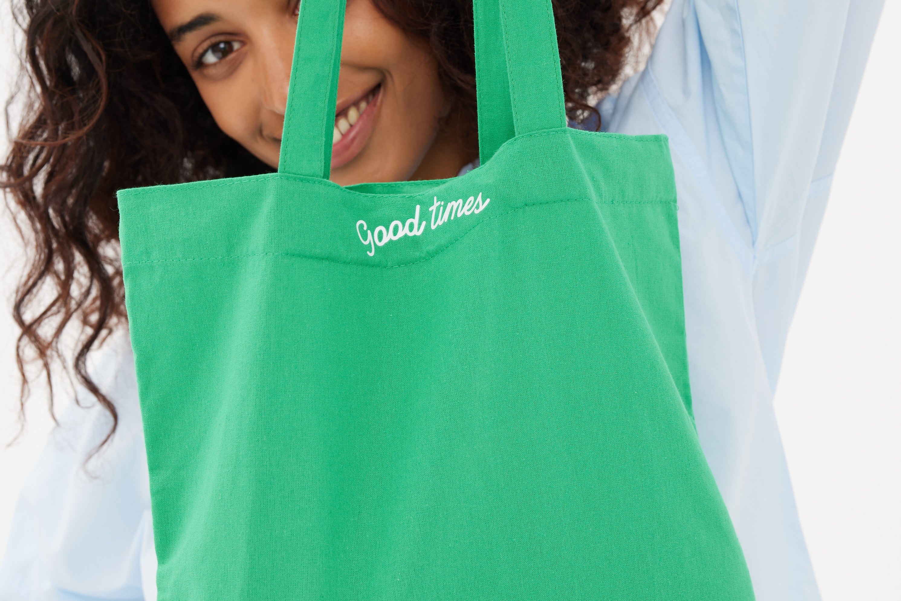 The LMND Cotton tote - Verde - Verde - Accessories