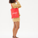 The LMND Cotton tote - Real Red - Real Red