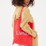 The LMND Cotton tote - Real Red - Real Red