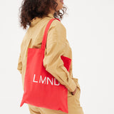 The LMND Cotton tote - Real Red - Real Red