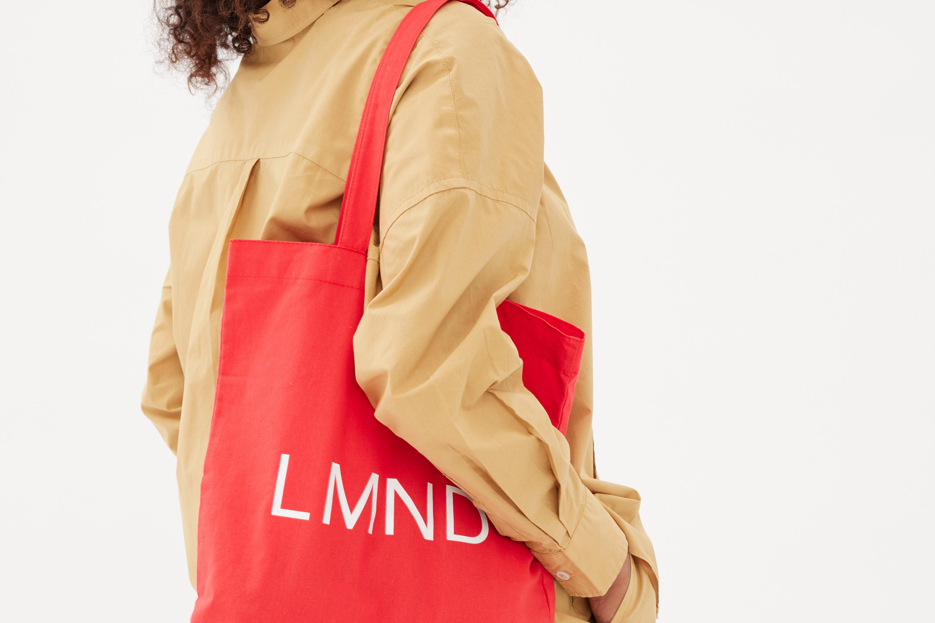 The LMND Cotton tote - Real Red - Real Red