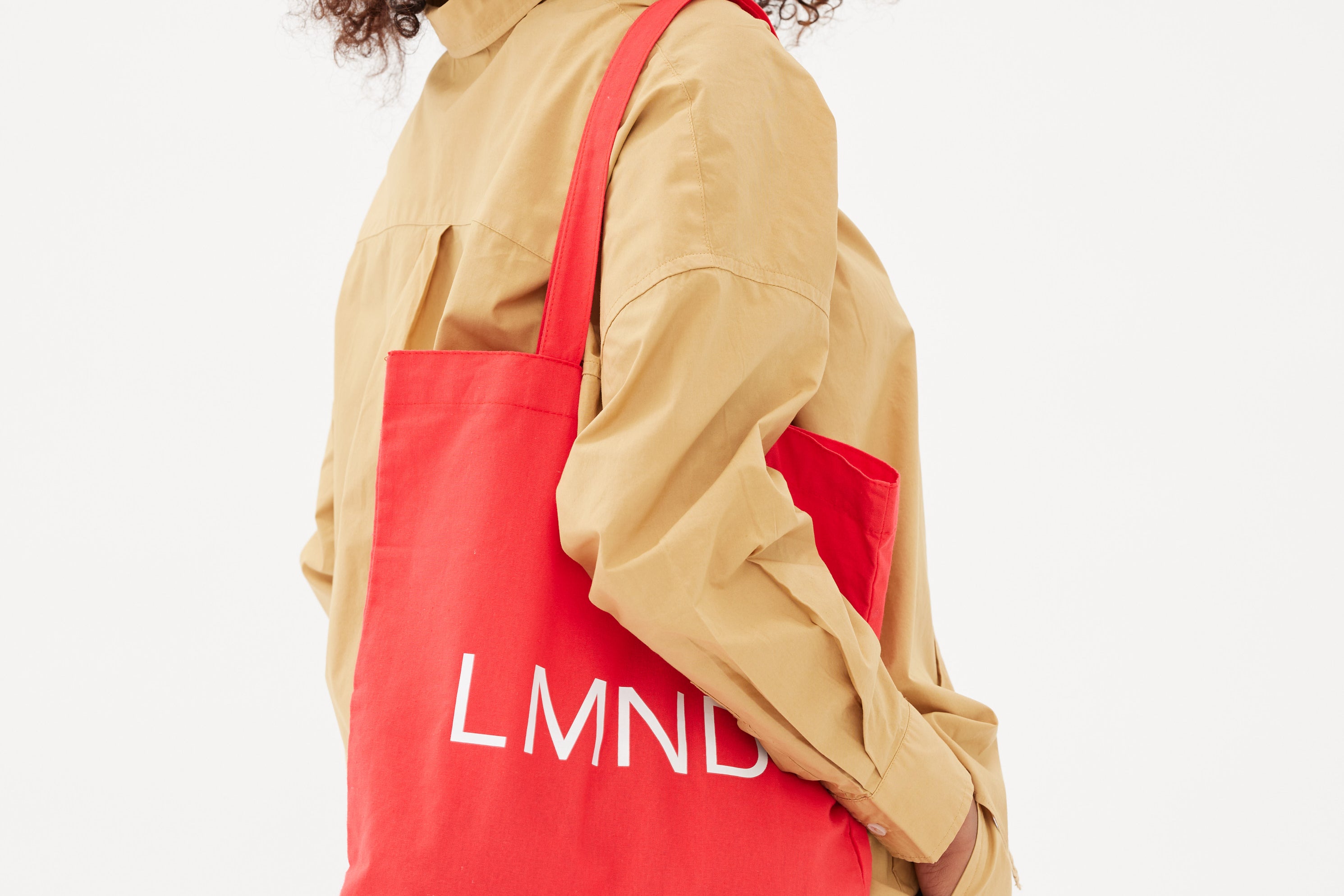 The LMND Cotton tote - Real Red - Real Red