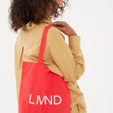 The LMND Cotton tote - Real Red - Real Red