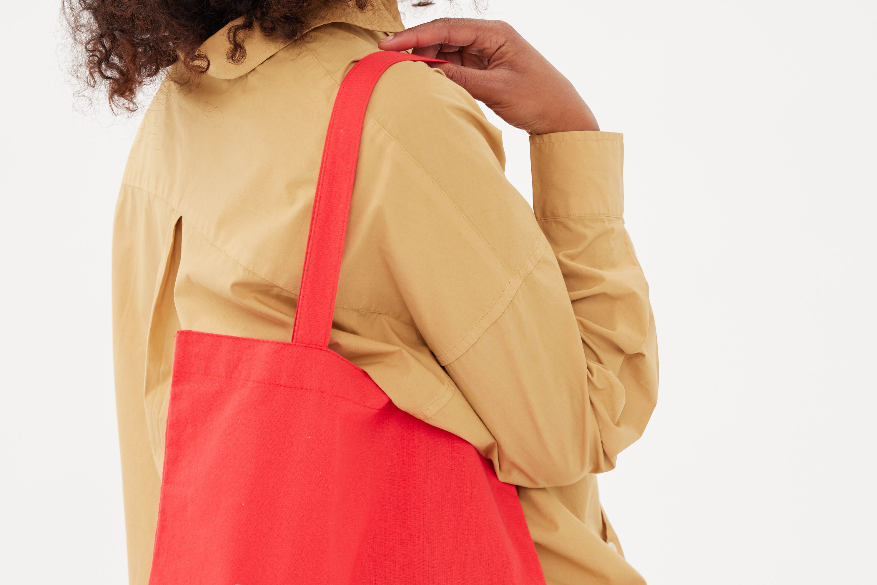The LMND Cotton tote - Real Red - Real Red
