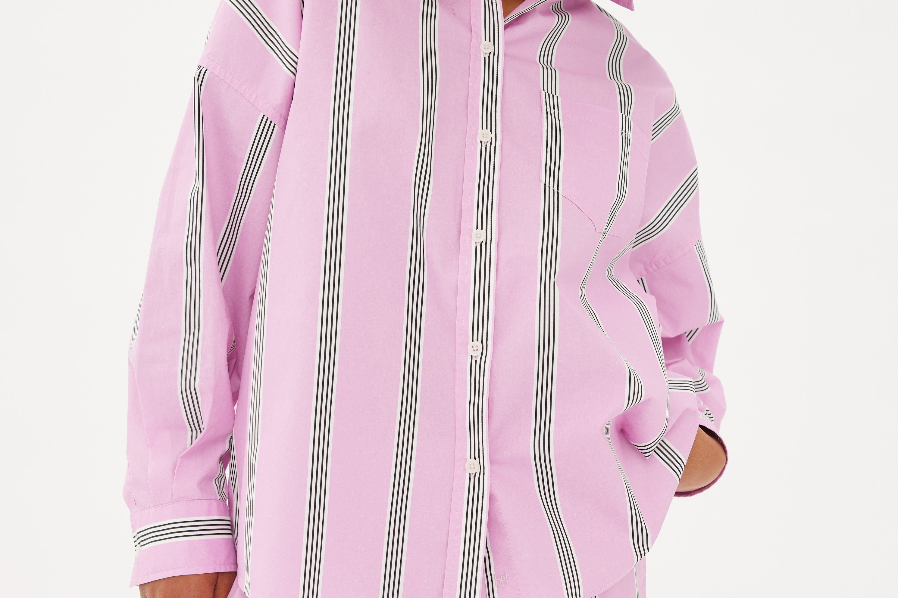 Chiara Shorts - Striped Pink/White/Black - Apparel