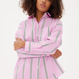 Chiara Shorts - Striped Pink/White/Black - Apparel