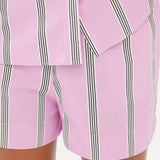Chiara Shorts - Striped Pink/White/Black - Apparel