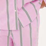 Chiara Shorts - Striped Pink/White/Black - Apparel