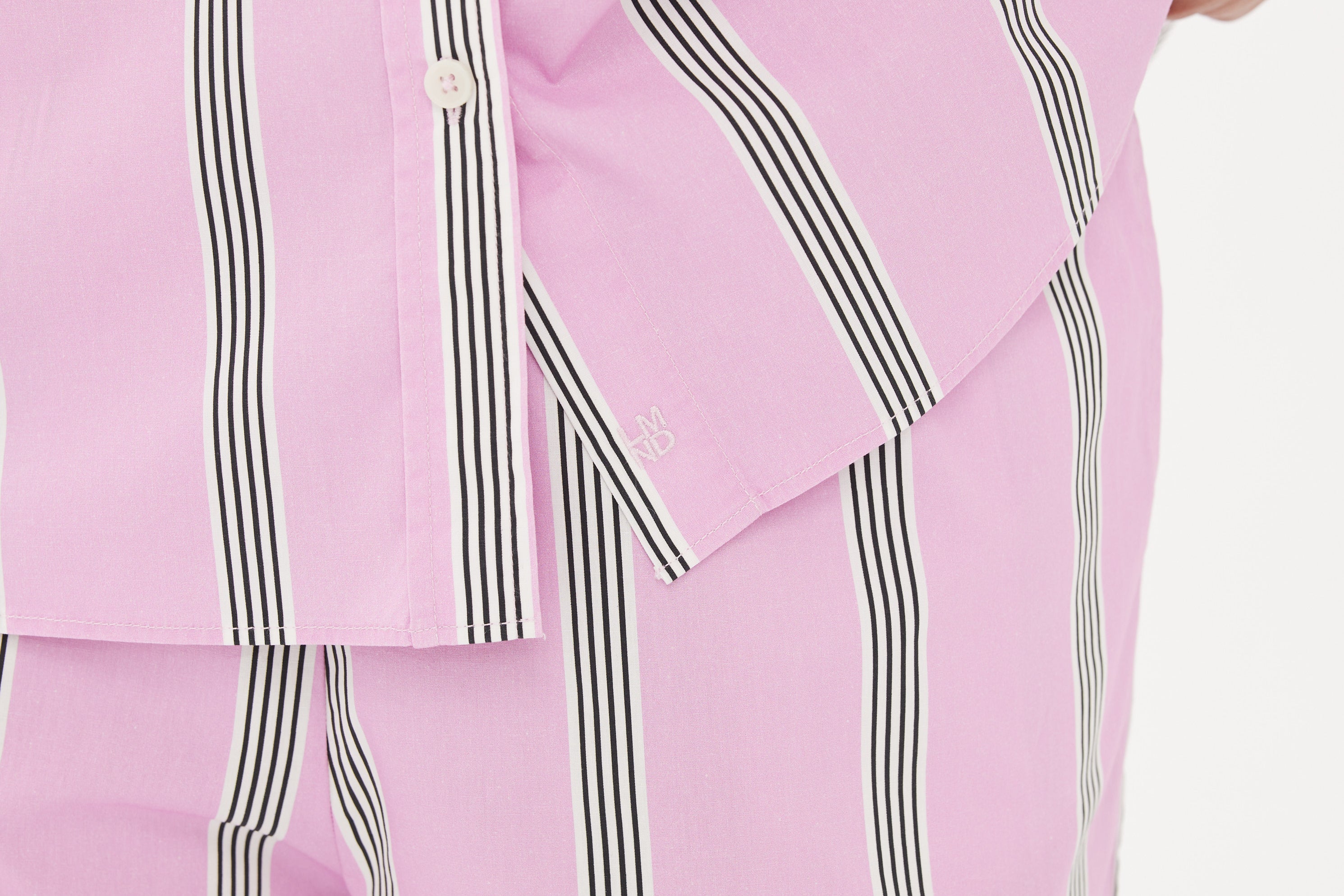 Chiara Shorts - Striped Pink/White/Black - Apparel