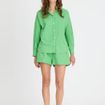 Light verde cotton shirt