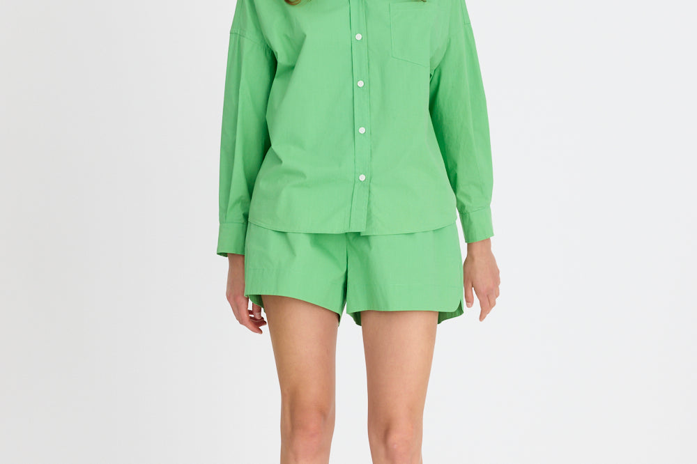 Light verde cotton shirt