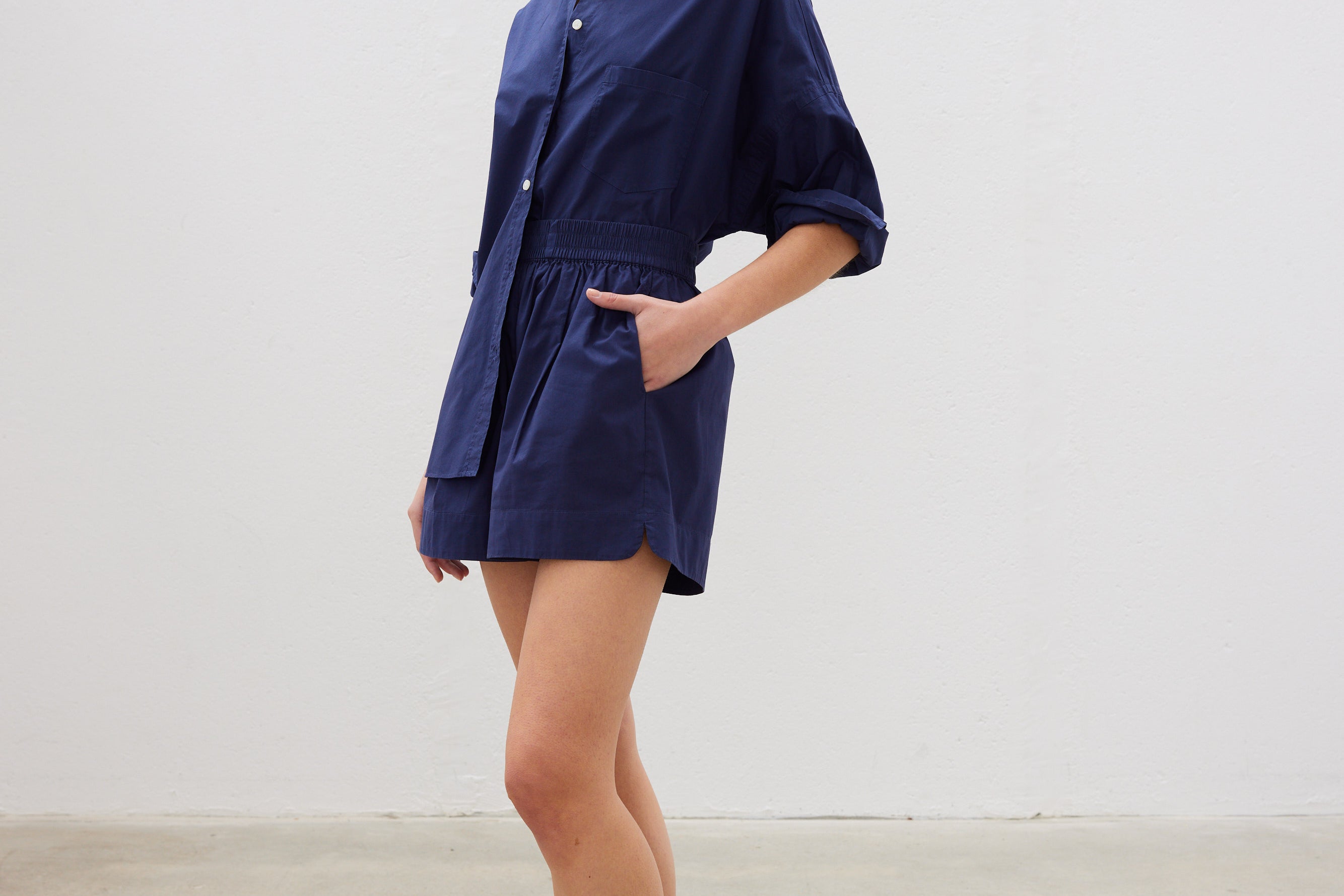 The Chiara Shirt - Navy - Apparel