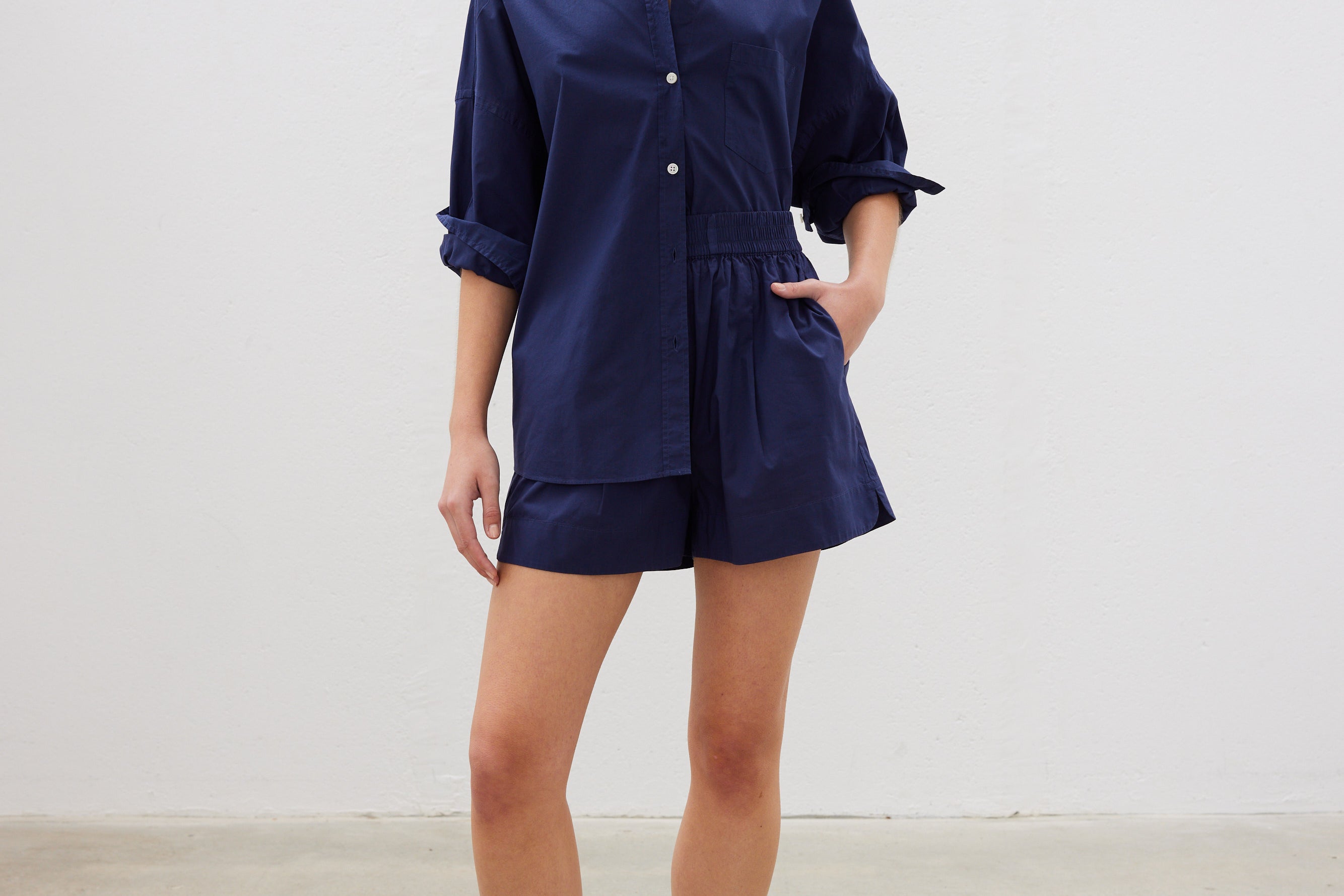 The Chiara Shirt - Navy - Apparel