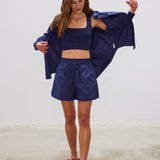 The Chiara Shirt - Navy - Apparel