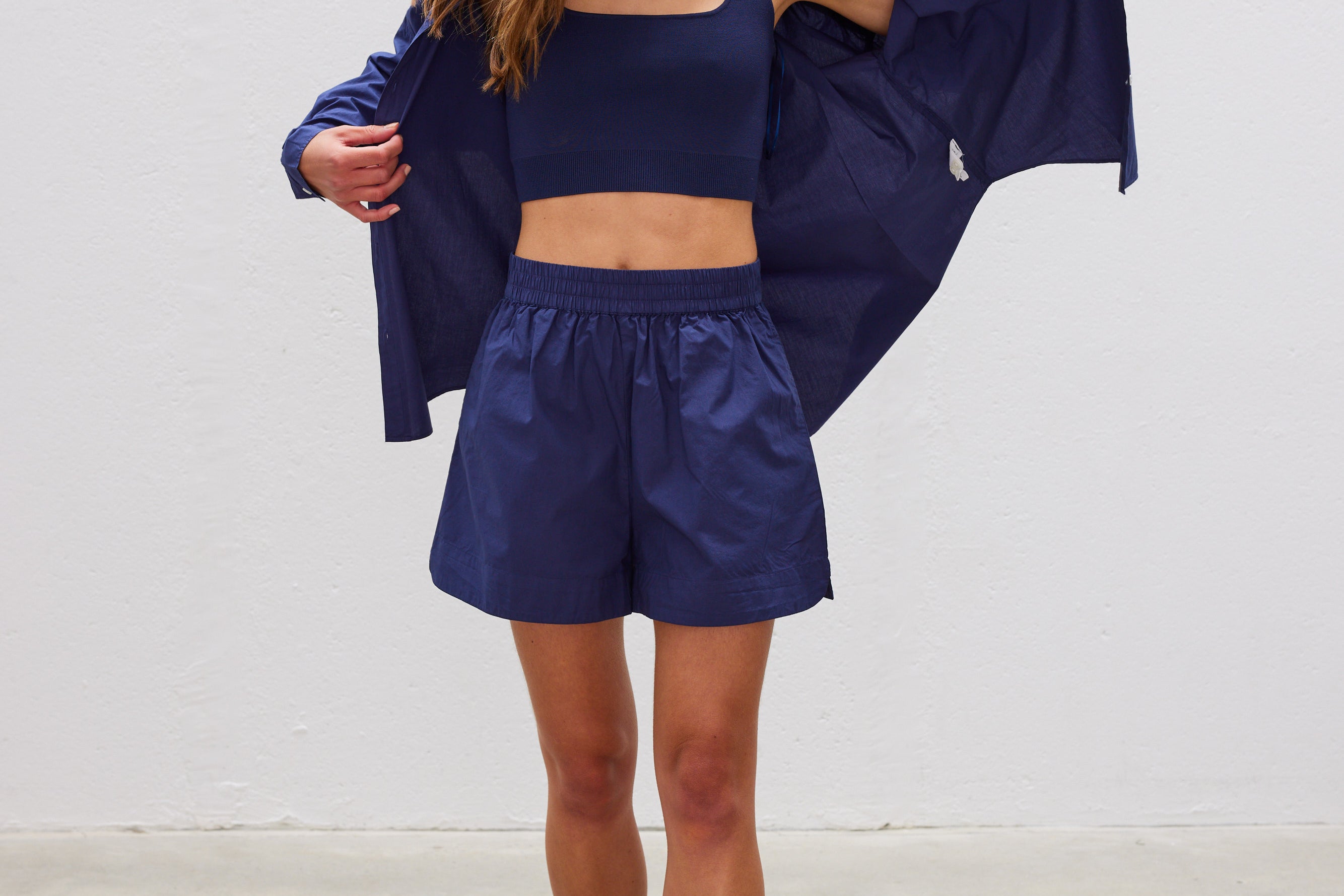 The Chiara Shirt - Navy - Apparel