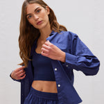 The Chiara Shirt - Navy - Apparel