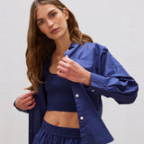 The Chiara Shirt - Navy - Apparel