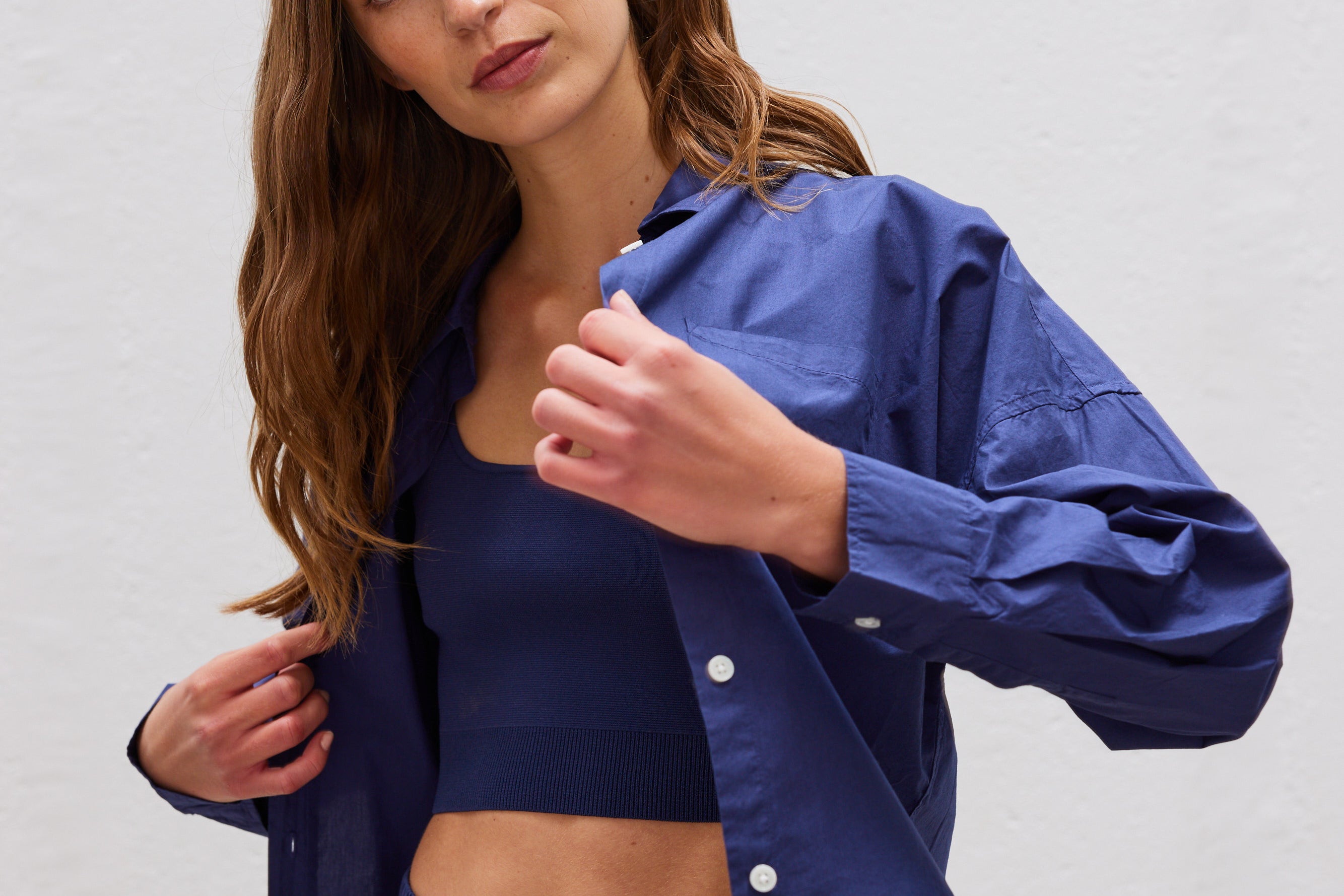 The Chiara Shirt - Navy - Apparel
