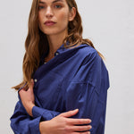 The Chiara Shirt - Navy - Apparel
