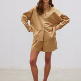 The Chiara Shirt - Toffee - Apparel