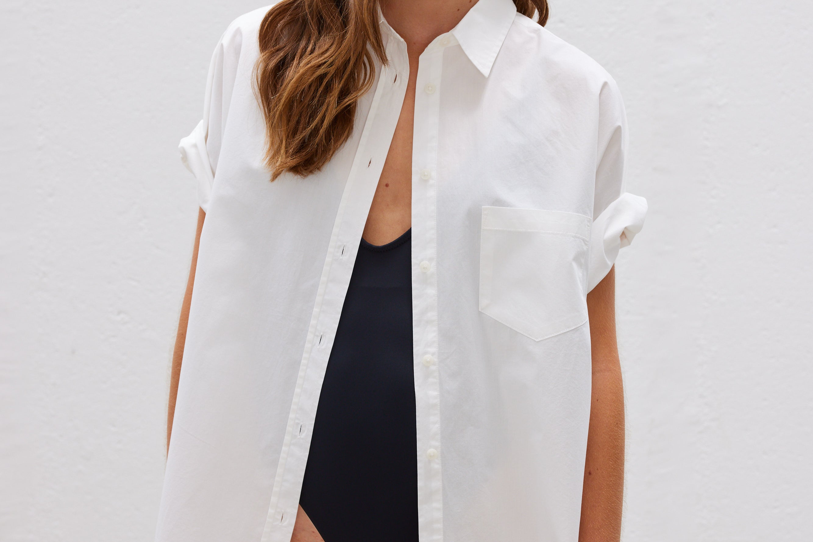 The Chiara Short Sleeve Shirt - White - Apparel
