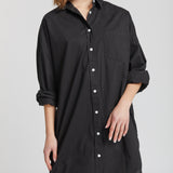 The Chiara Shirt Dress - Black - Apparel